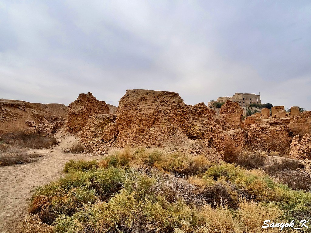 901 Hillah Babylon Ruins of Palace near Lion Хилла Вавилон Руины дворца рядом со львом