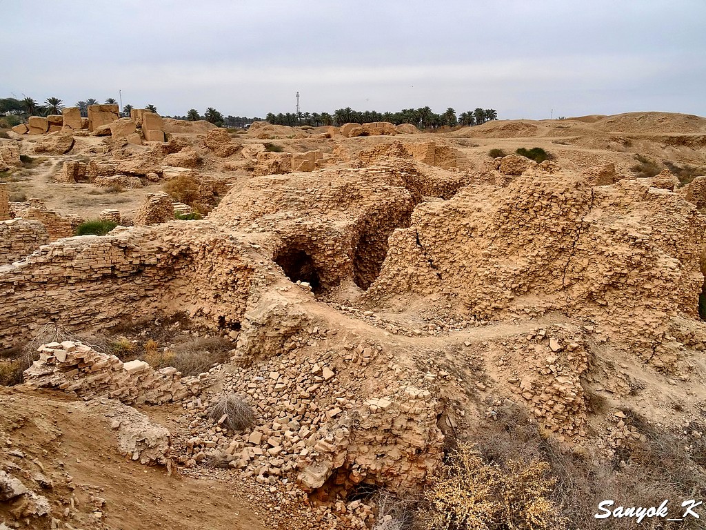 903 Hillah Babylon Ruins of Palace near Lion Хилла Вавилон Руины дворца рядом со львом
