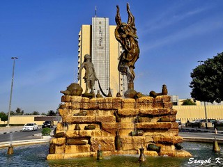 101 Baghdad Green zone Fairy and Fisherman fountain Багдад Фонтан Рыбак и джинн